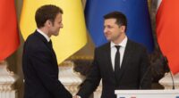 Президент України Володимир Зеленський та Президент Франції Еммануель Макрон