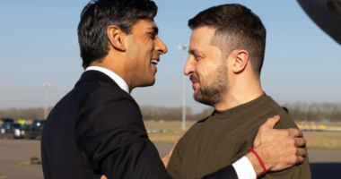 Ріші Сунак зустрічає Володимира Зеленського у Великій Британії