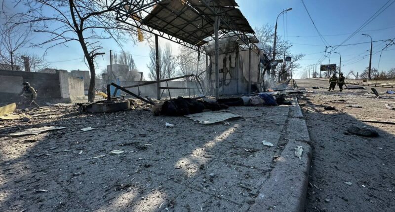 обстріл зупинки у Херсоні