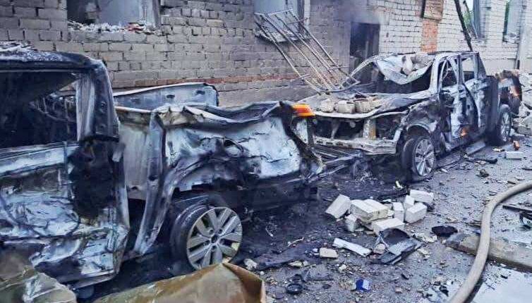 Наслідки обстрілу Дніпра