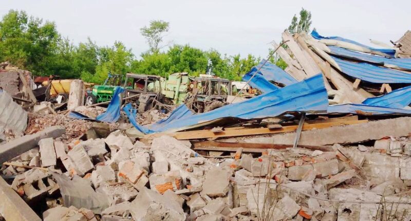 Наслідки обстрілу Донеччини