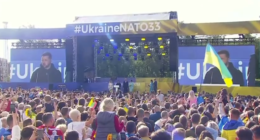 Зеленський виступив на площі Вільнюса