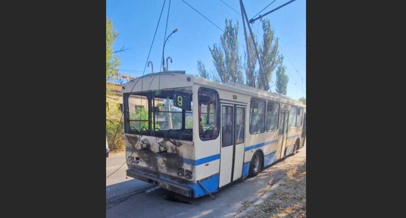 Обстріл тролейбуса у Херсоні