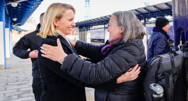 Заступниця державного секретаря США Вікторія Нуланд та посол США в Україні Бріджит Брінк