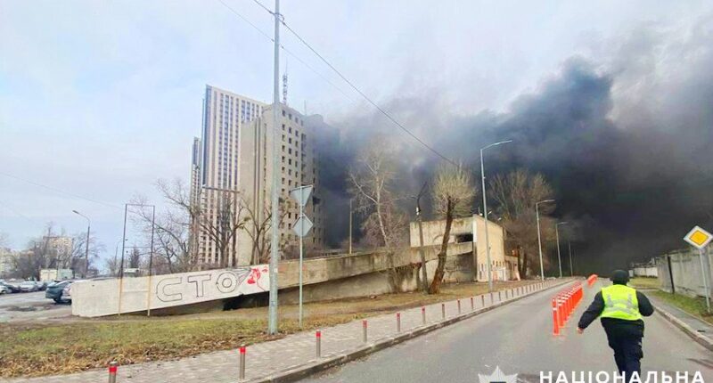 Наслідки обстрілу Києва