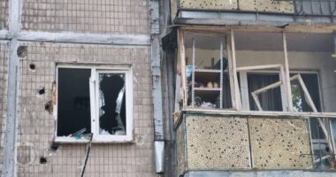 наслідки атаки безпілотників на Київ