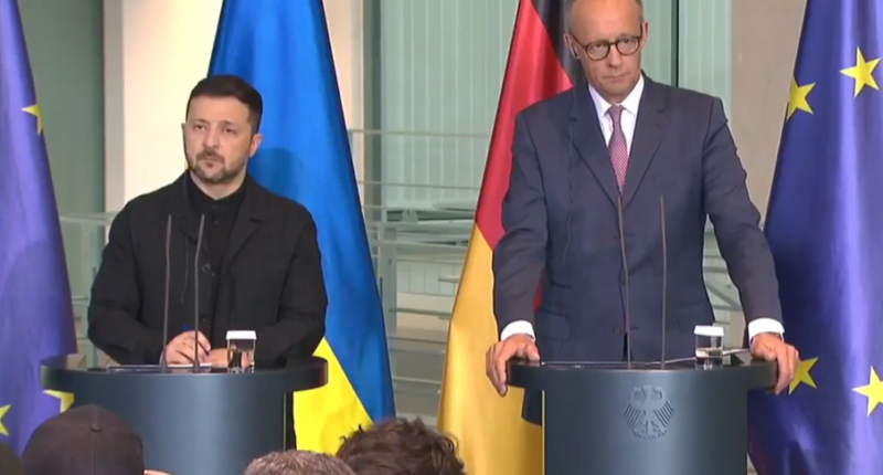 Президент України Володимир Зеленський і Фрідріх Мерц