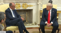 Президент США Дональд Трамп та канцлер Німеччини Фрідріх Мерц