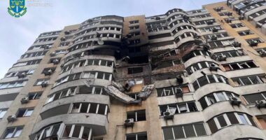 Наслідки обстрілу Києва
