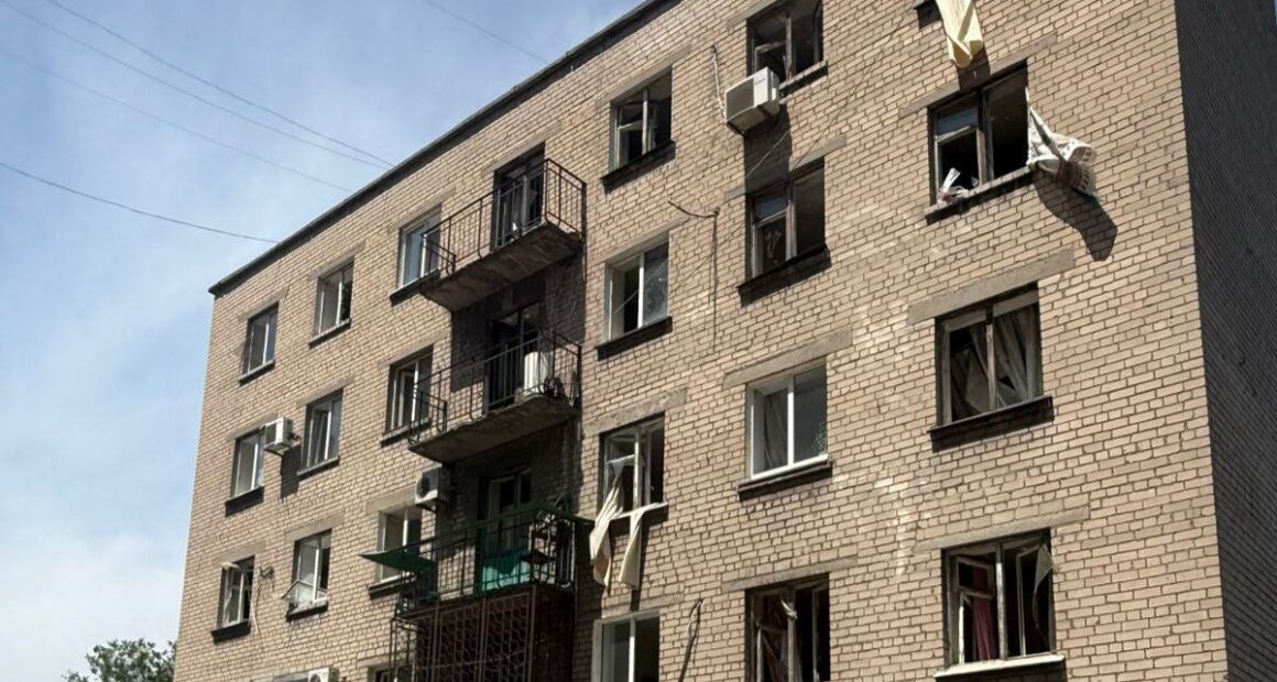Наслідки обстрілу Дніпра