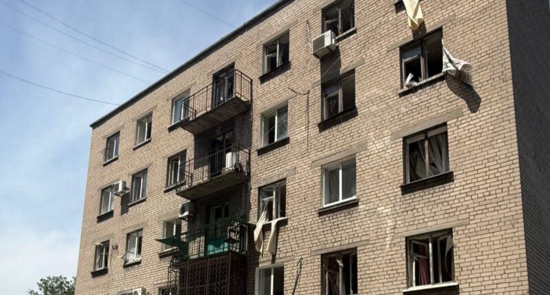 Наслідки обстрілу Дніпра