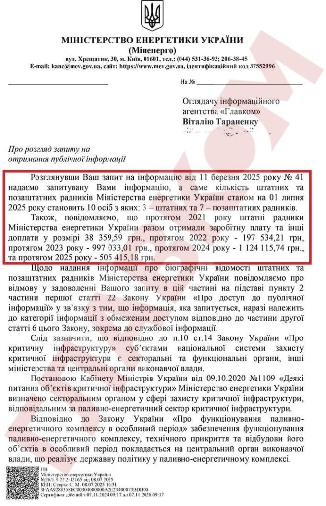 Галущенко засекретив імена своїх радників, але ЗМІ дізналися їхні зарплати 1