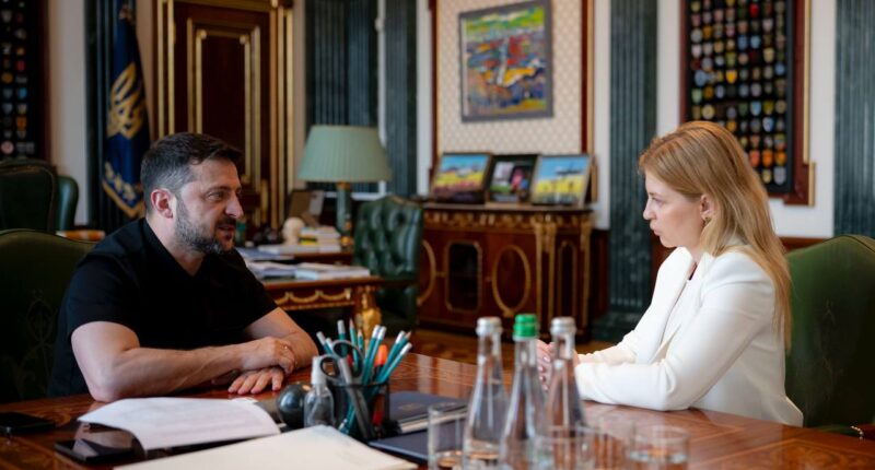 Президент України Володимир Зеленський та колишня віце-прем'єрка Ольга Стефанішина
