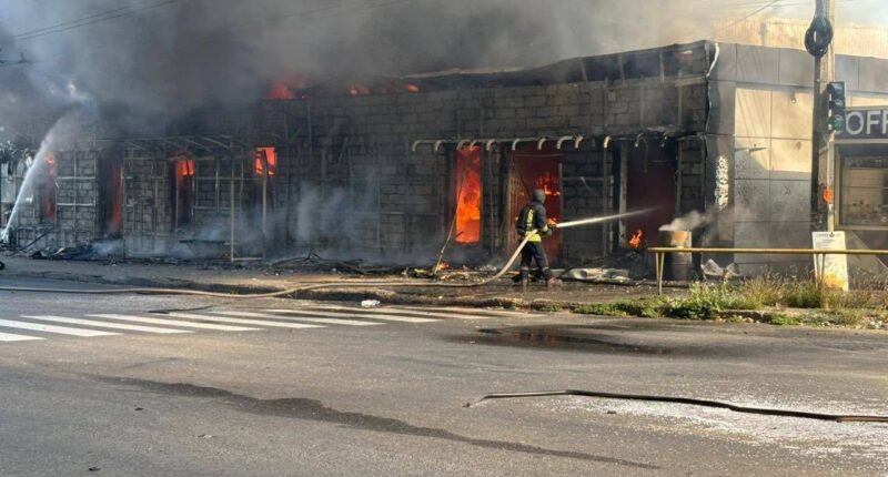 Наслідки обстрілу Запоріжжя
