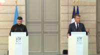 Президент України Володимир Зеленський та президент Франції Еммануель Макрон