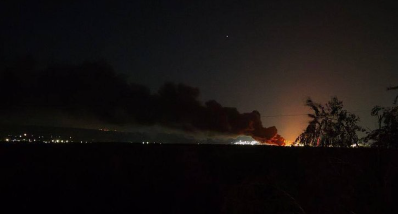 атака на нафтобазу в Луганську