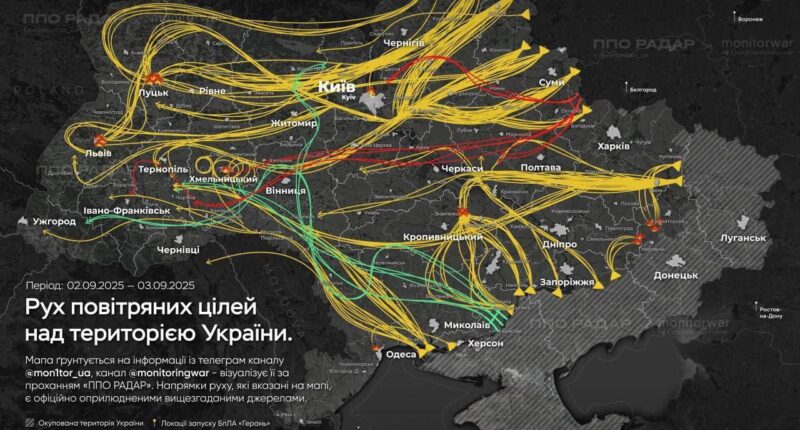 масована атака РФ на Україну