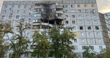 Наслідки обстрілу Херсона