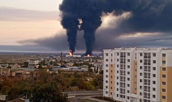удар по нафтобазі у Феодосії