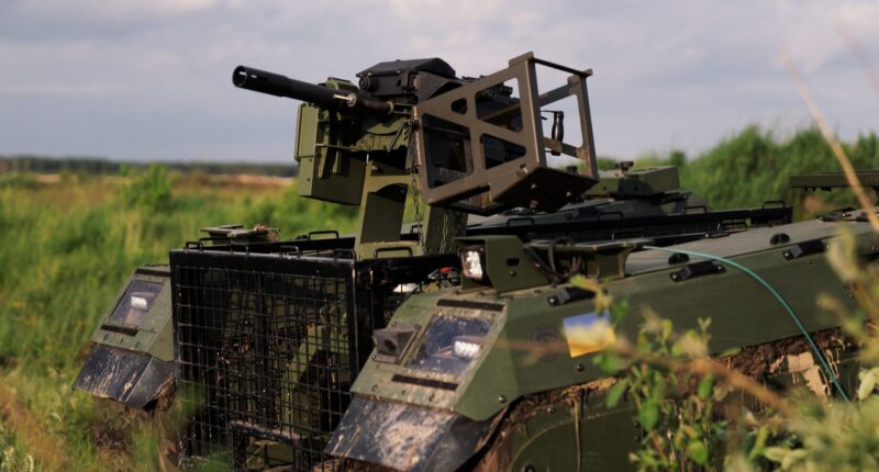 Наземний дрон THeMIS з туреллю "Буря"