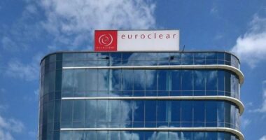Головний офіс депозитарію Euroclear у Брюсселі, в якому зберігаються заморожені активи РФ