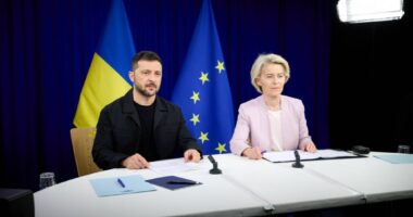 Зеленський і Урсула фон дер Ляєн