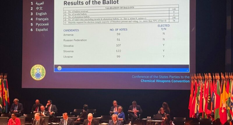 Україна увійшла до Виконавчої ради Організації із заборони хімічної зброї