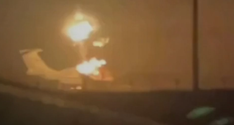 уражено літак А-60 у Таганрозі