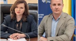 Виконувачі обов'язків міністра енергетики Артем Некрасов і міністерки юстиції Людмила Сугак