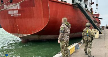 В Одеському порту СБУ арештувала судно “тіньового флоту” РФ