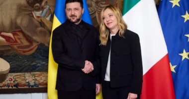 Володимир Зеленський і Джоржія Мелоні