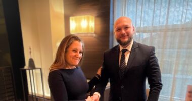 Христя Фріланд і Олександр Цивінський