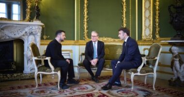 Зеленський, Макрон і Стармер