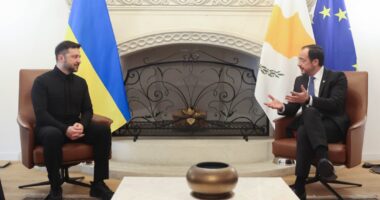 Володимир Зеленський і Нікос Христодулідіс