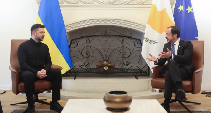 Володимир Зеленський і Нікос Христодулідіс