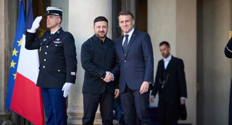 Володимир Зеленський і Макрон