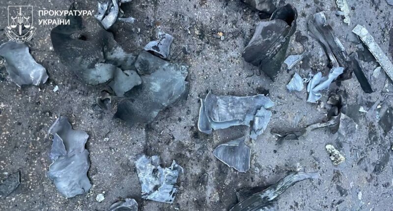 Уламки ракет в Харкові