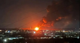 Луганськ, удар по нафтобазі