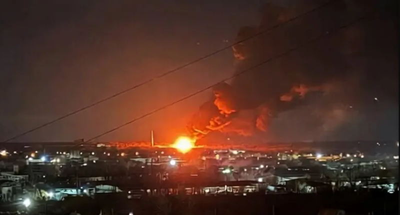 Луганськ, удар по нафтобазі