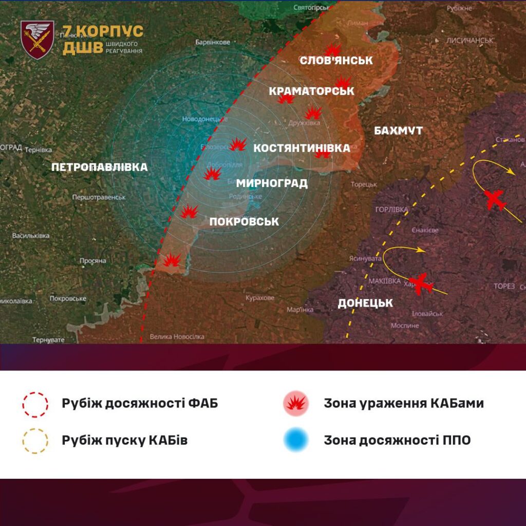 У січні армія РФ на 65% збільшила атаки КАБами на Покровському напрямку