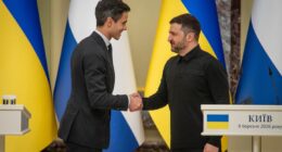 Прем’єр-міністр Нідерландів Роб Єттен і президент України Володимир Зеленський