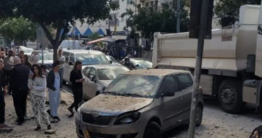 Уламки біля посольства України в Ізраїлі