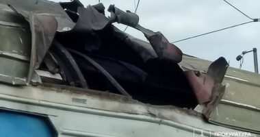 російський дрон атакував поїзд на Харківщині