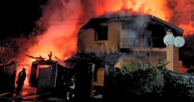 Наслідки обстрілу Київщини