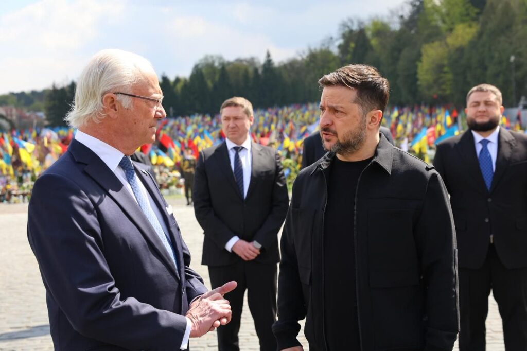Король Швеції Карл XVI Густав приїхав до Львова і зустрівся із Зеленським 1