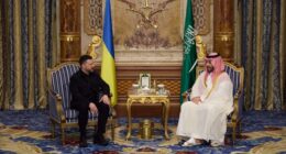 Володимир Зеленський і Мухаммад бін Салман Аль Сауд