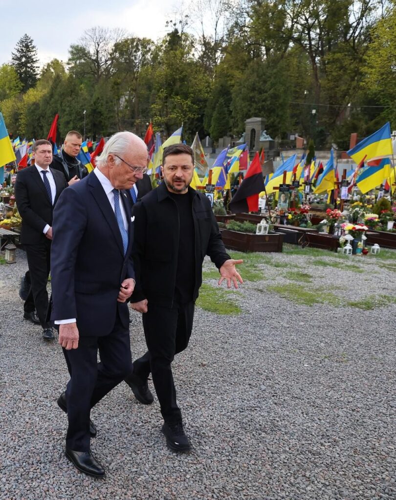 Король Швеції Карл XVI Густав приїхав до Львова і зустрівся із Зеленським 7