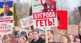 У Києві студенти вийшли на мітинг проти ректора КНУ Бугрова, якого назвали “українським Епштейном”