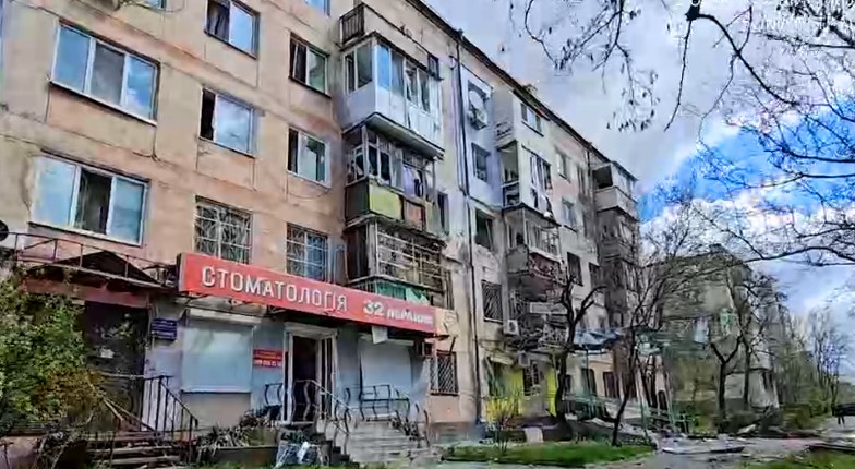 Наслідки обстрілу Херсона