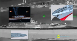 Зʼявилися супутникові знімки пошкодженого фрегату “Адмірал Макаров” у РФ